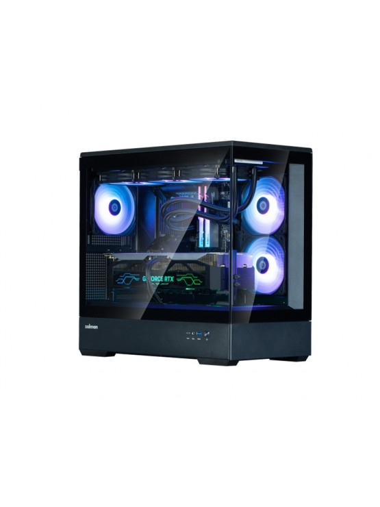ქეისი: Zalman P30 Black V2 3x120mm ARGB Fans Mini-Tower
