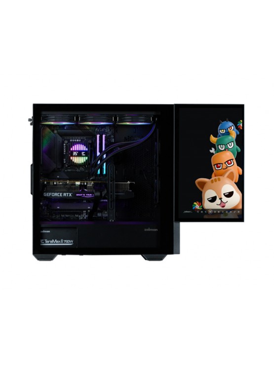 ქეისი: Zalman Z10 DS 1x120mm ARGB/2х120mm Fans With Monitor Mid Tower Black