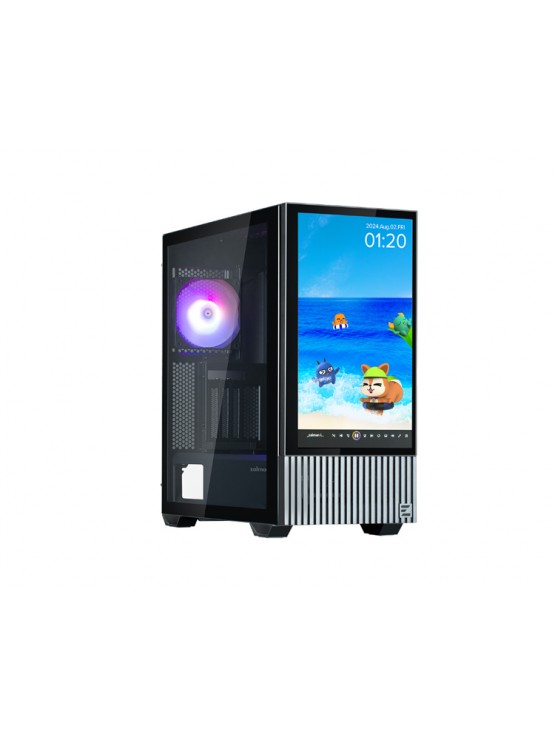 ქეისი: Zalman Z10 DS 1x120mm ARGB/2х120mm Fans With Monitor Mid Tower Black