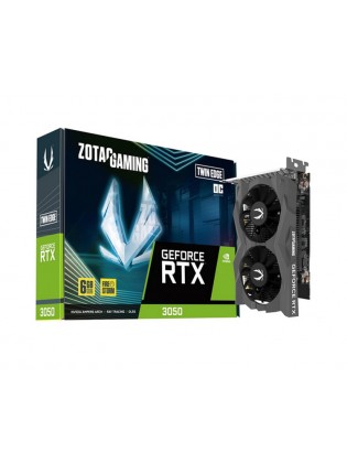 ვიდეო დაფა: Zotac GAMING GeForce RTX3050 6GB GDDR6 Twin Edge OC 96-Bit - ZT-A30510H-10L