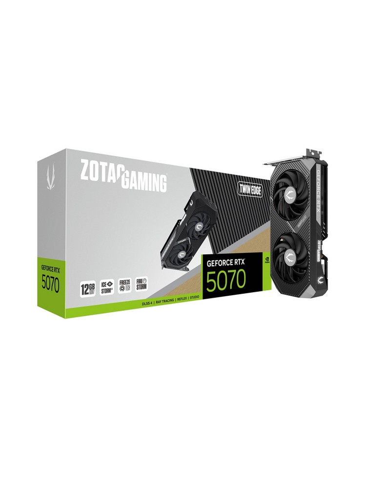 ვიდეო დაფა: Zotac GAMING GeForce RTX5070 Twin Edge 12GB 192-Bit GDDR7 - ZT-B50700E-10P