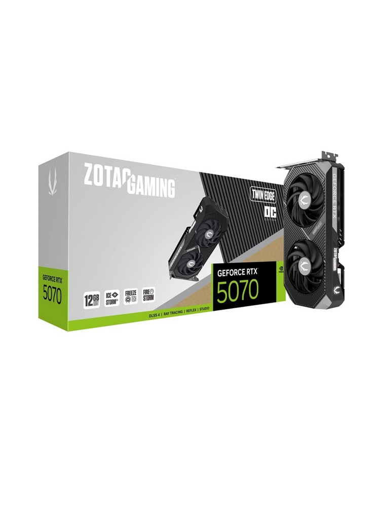 ვიდეო დაფა: Zotac GAMING GeForce RTX5070 Twin Edge OC 12GB 192-Bit GDDR7 - ZT-B50700H-10P