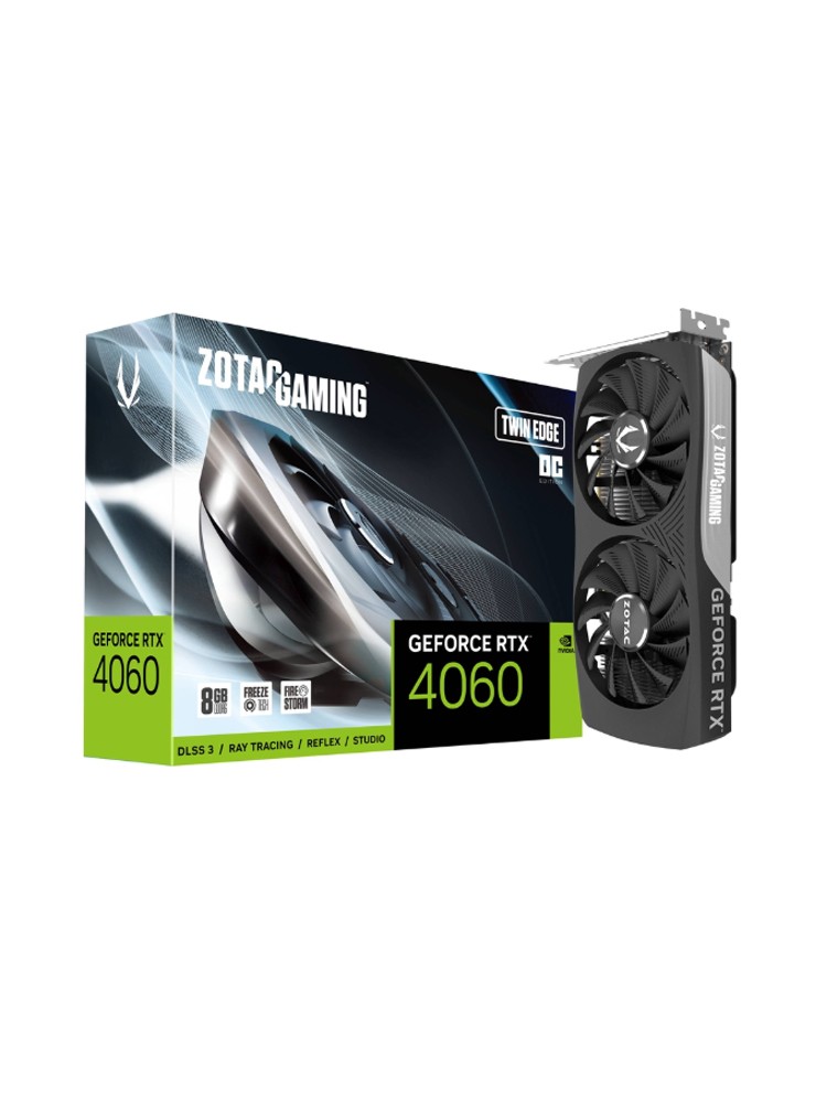 ვიდეო დაფა: Zotac GAMING GeForce RTX4060 8GB Twin Edge OC 128-Bit GDDR6 - ZT-D40600H-10M