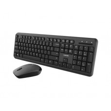 კლავიატურა-მაუსი: Canyon Set-W20 Keyboard And Mouse Velvet Wireless Black 