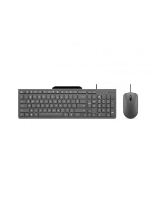 კლავიატურა-მაუსი: Lenovo 310 USB Wired Combo Luna Grey - GX31R09790