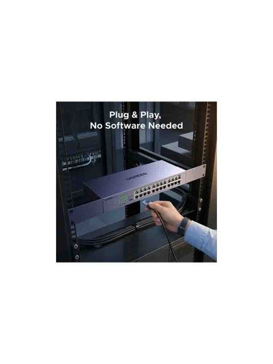 სვიჩი: UGREEN CM740 24-Port Gigabit Switch Grey - 35374EU