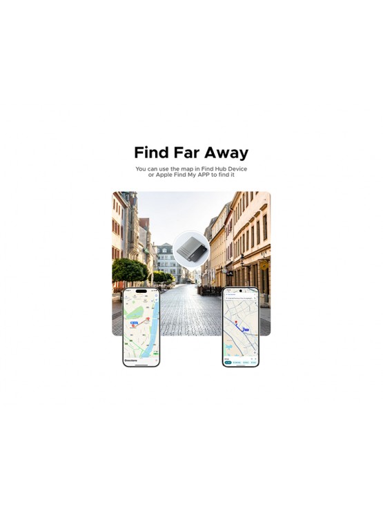 Smart მოწყობილობა: UGREEN CM916 Slim Pro Apple Google Smart Tag Finder Dark Gray - 75644