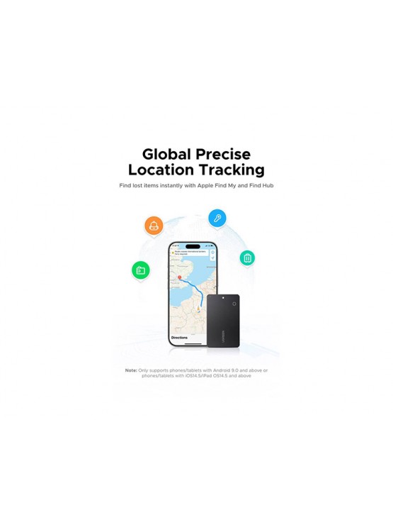 Smart მოწყობილობა: UGREEN CM916 Slim Pro Apple Google Smart Tag Finder Dark Gray - 75644