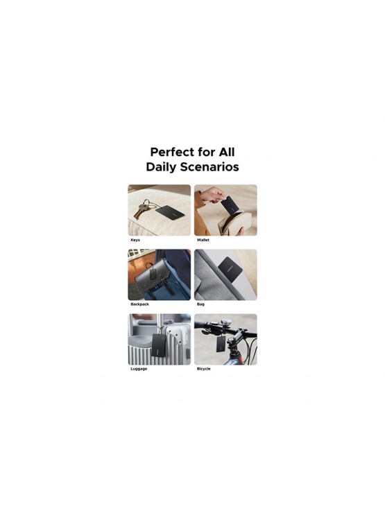 Smart მოწყობილობა: UGREEN CM916 Slim Pro Apple Google Smart Tag Finder Dark Gray - 75644