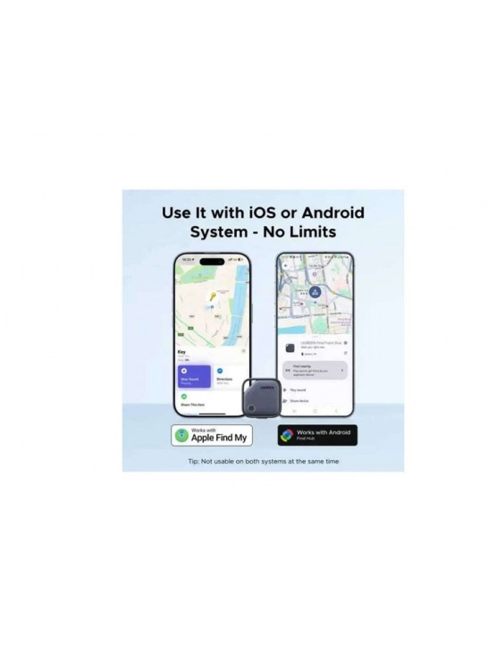 Smart მოწყობილობა: UGREEN CM916 FineTrack Duo AppleGoogle Smart Tag Finder Grey - 75646