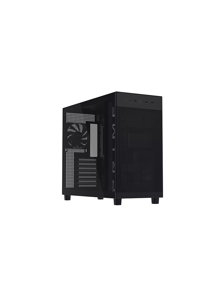 ქეისი: Asus Prime AP303 Tempered Glass 1x120mm Fan Mid-Tower Black - 90DC00V0-B39010