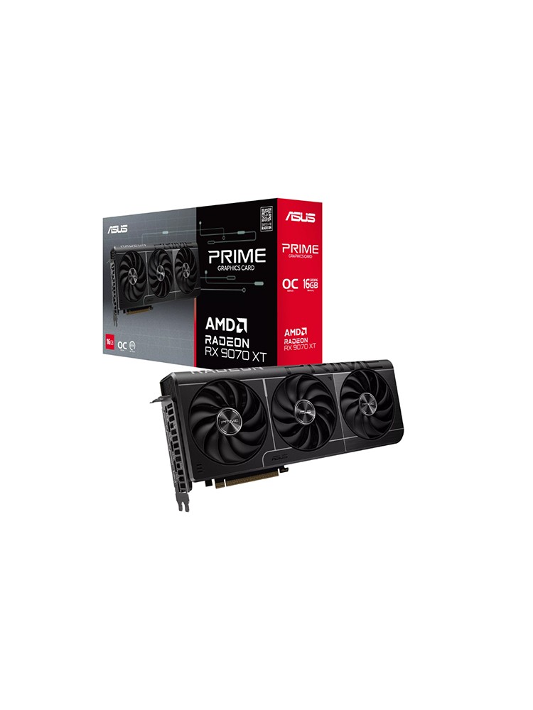 ვიდეო დაფა: Asus Prime Radeon RX9070 XT OC Edition 16GB 256-Bit GDDR6 - 90YV0L71-M0NA00