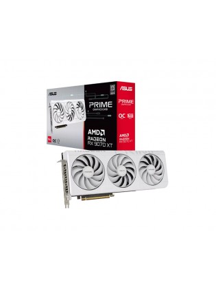 ვიდეო დაფა: Asus Prime Radeon RX9070 XT White OC Edition 16GB 256-Bit GDDR6 - 90YV0L75-M0NA00