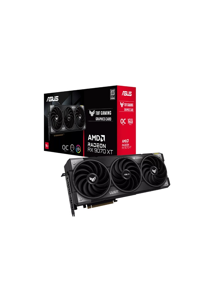 ვიდეო დაფა: Asus TUF Gaming Radeon RX9070 XT OC Edition 16GB 256-Bit GDDR6 - 90YV0L70-M0NA00