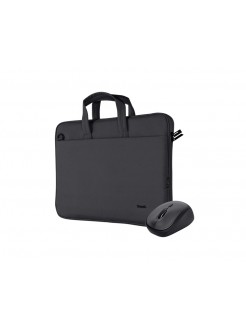 ნოუთბუქის ჩანთა: Trust Bologna Laptop Bag And Mouse Set 16" Black - 24988