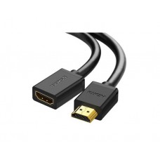 კაბელი: UGREEN HD107 HDMI Male to Female Cable 2m Black - 10142