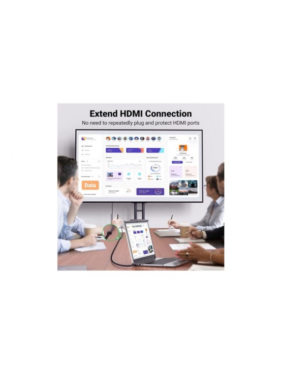 HDMI დამაგრძელებელი: UGREEN HD151 8K HDMI Extension Cable 0.5m Black - 40400