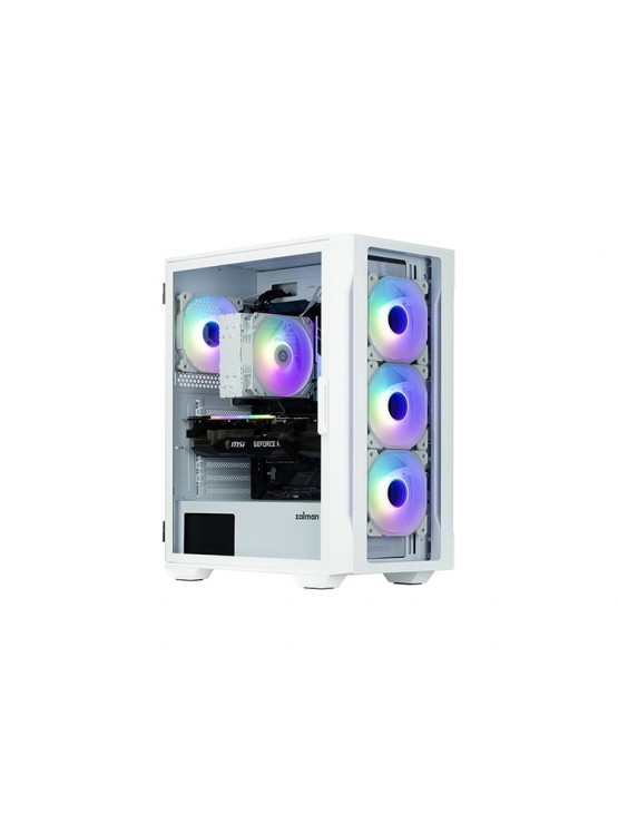 ქეისი: Zalman i3 NEO WHITE 4x120mm RGB LED Fans ATX Mid Tower - I3NEOTGWHITE