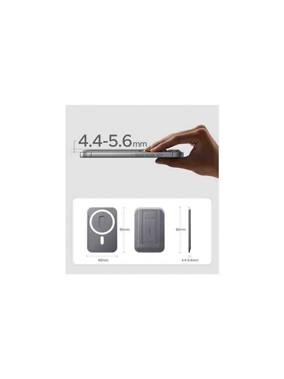 მაგნიტური საფულე სადგამით: UGREEN Magnetic Wallet with Stand Gray - LP947 