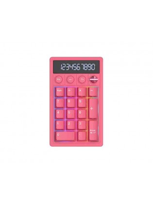 კლავიატურა: Royal Kludge RGB Wireless Mechanical Numpad Berry Red - RK M20-BR-YXZ