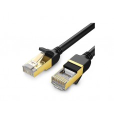 ქსელის კაბელი: UGREEN NW107 Cat7 Patch Cord STP Ethernet Lan Cable 3m Black - 11270