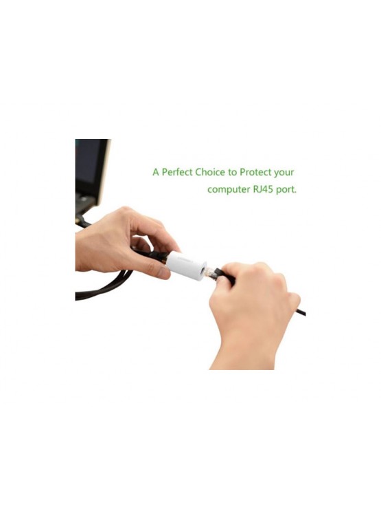 კონექტორი: UGREEN NW116 Anti Thunder Rj45 Ethernet Connector White - 20391
