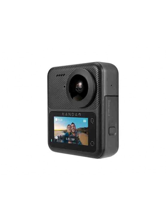ექშენ კამერა: KanDao QooCam 3 62MP 360 Action Camera Travel Combo Black - Q23G-02