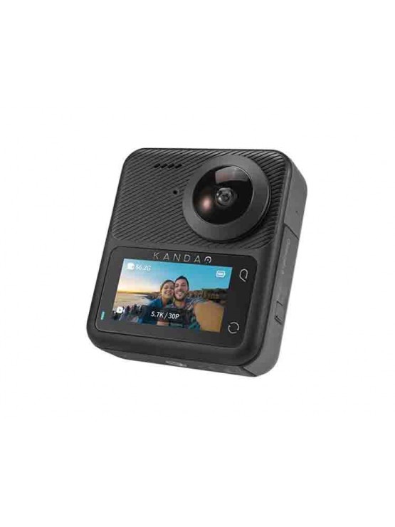 ექშენ კამერა: KanDao QooCam 3 62MP 360 Action Camera Travel Combo Black - Q23G-02