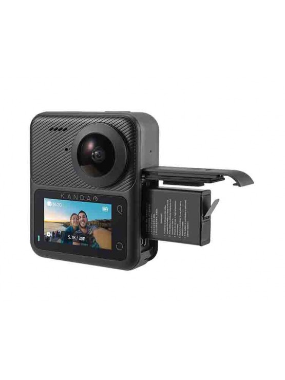 ექშენ კამერა: KanDao QooCam 3 62MP 360 Action Camera Travel Combo Black - Q23G-02