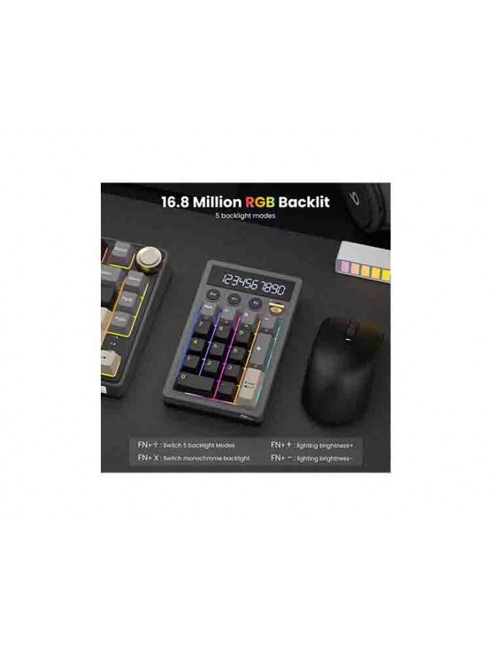 კლავიატურა: Royal Kludge RGB Mechanical Numpad - RK M20-PT-YXZ