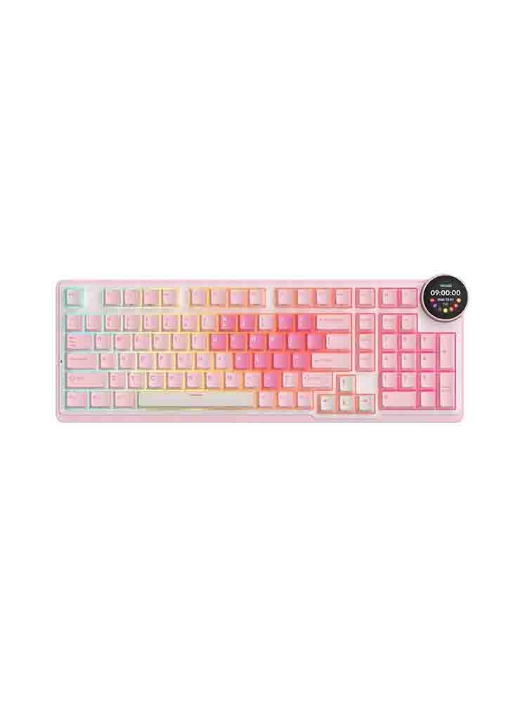 კლავიატურა: Royal Kludge RGB Wireless Bluetooth Mechanical Keyboard Pink Melody - RK N99-PM-XH RGB
