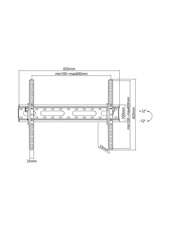 ტელევიზორის საკიდი: Stell SHO 4420 Adjustable Mount Slim 37"-70"