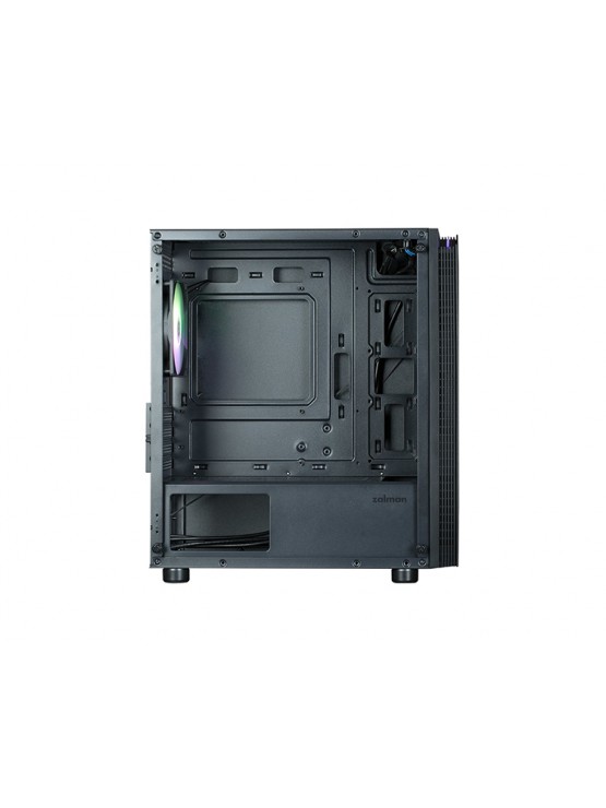 ქეისი: Zalman 1x120mm ARGB TG Side Panel mATX Black - T4PLUS
