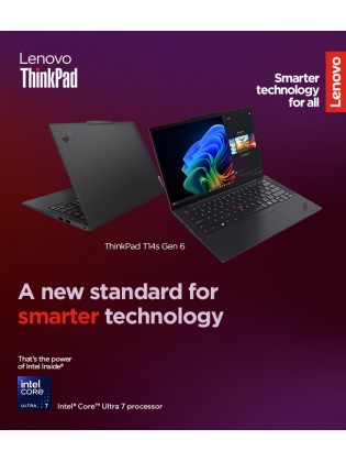 ნოუთბუქი: Lenovo ThinkPad T14 Gen 6 14" WUXGA Intel Core Ultra 7 255U 16GB 512GB SSD - 21QC006GGX