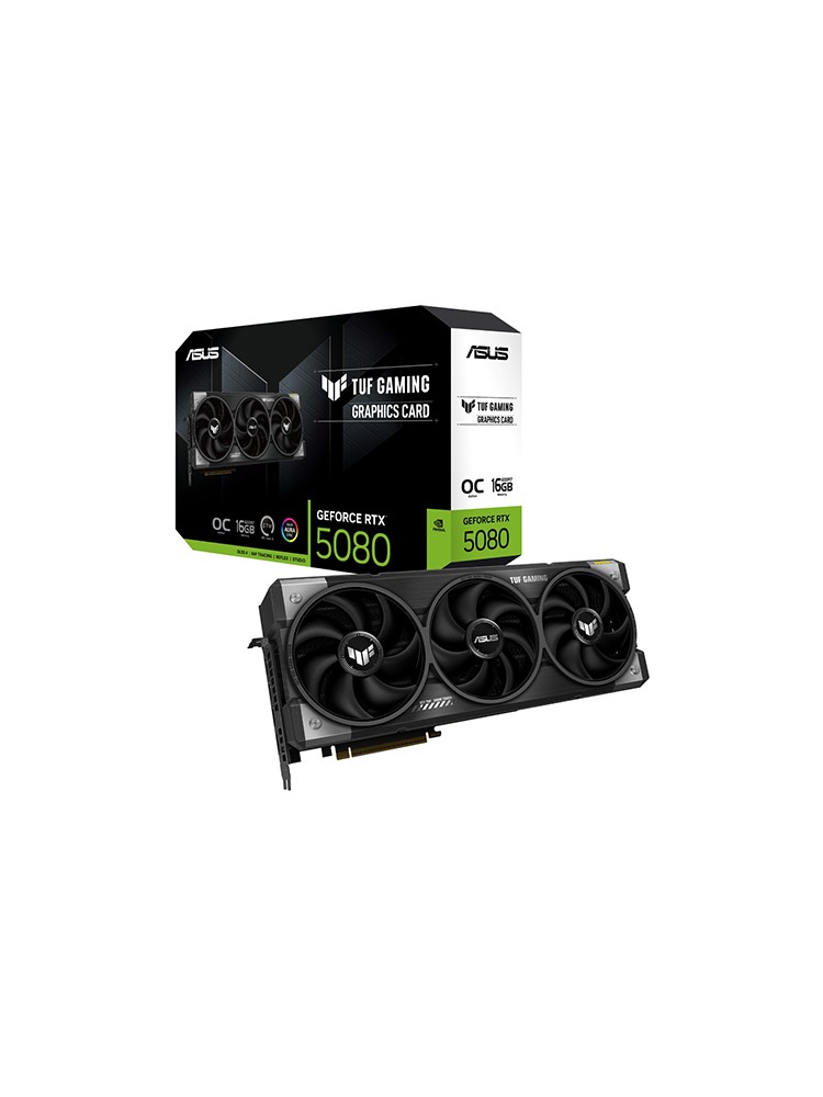 ვიდეო დაფა: Asus TUF Gaming GeForce RTX5080 OC Edition 16GB 256-Bit GDDR7 - 90YV0M30-M0NA00