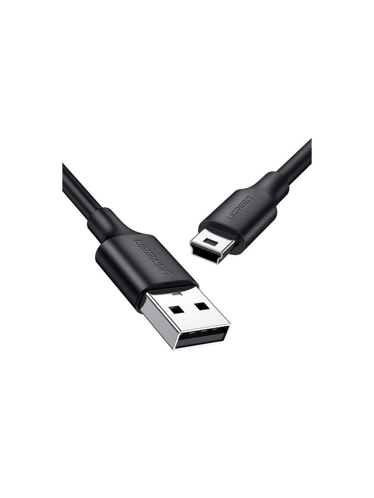 კაბელი: UGREEN US132 USB 2.0 A Male to Mini 5 Pin Male Cable 3m Black - 10386