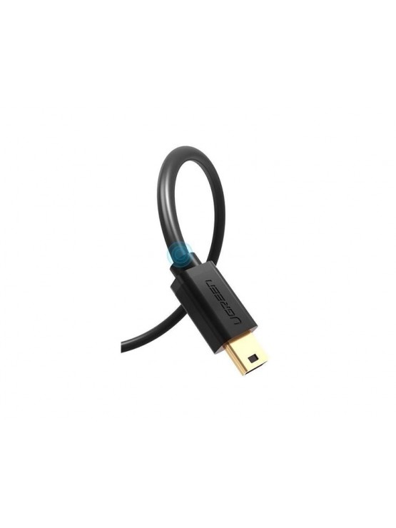 კაბელი: UGREEN US132 USB 2.0 A Male to Mini 5 Pin Male Cable 3m Black - 10386