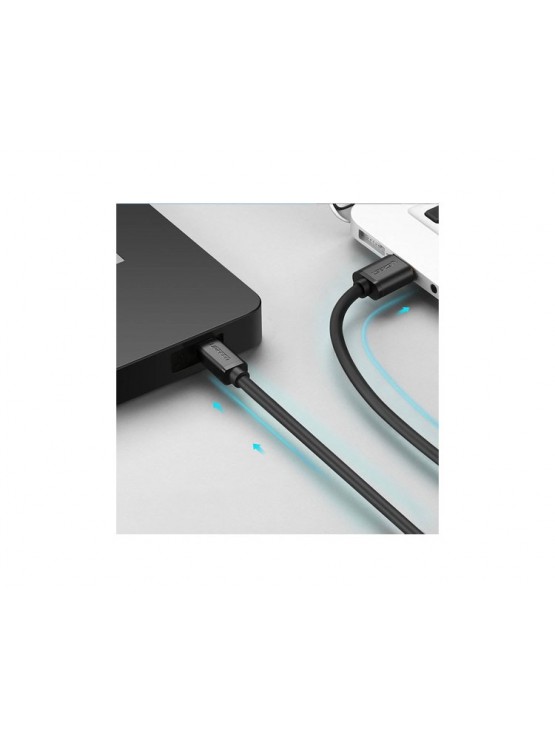 კაბელი: UGREEN US132 USB 2.0 A Male to Mini 5 Pin Male Cable 3m Black - 10386
