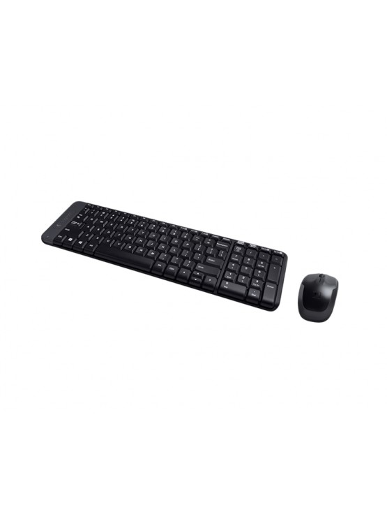 კლავიატურა-მაუსი: Logitech MK220 Wireless Keyboard and Mouse Combo EN/RU Black - 920-003169
