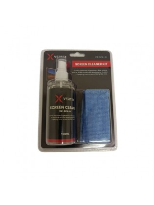 საწმენდი: Vertex VX-SCK-01 2-in-1 Screen Cleaner Kit For LCD/LED Displays 150ml