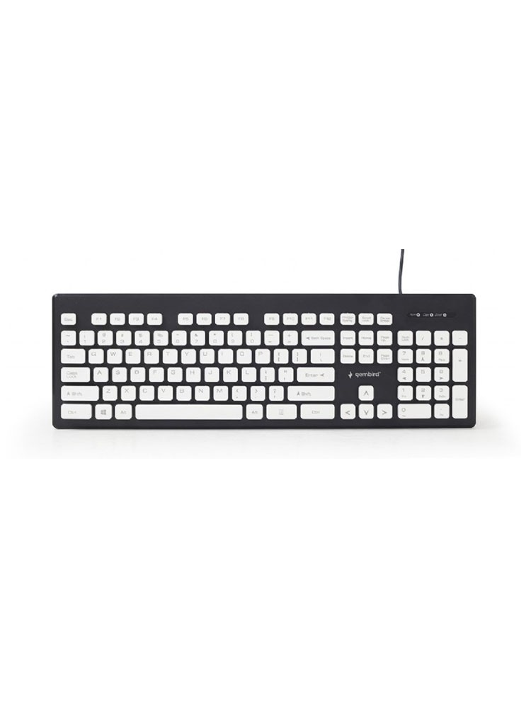 კლავიატურა: Gembird KB-CH-01 Chocolate keyboard USB US layout black