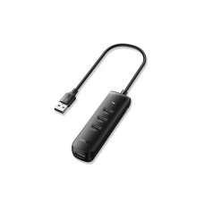 USB ჰაბი: UGREEN CM416 4-Port USB 3.0 Splitter 0.25m Black - 10915