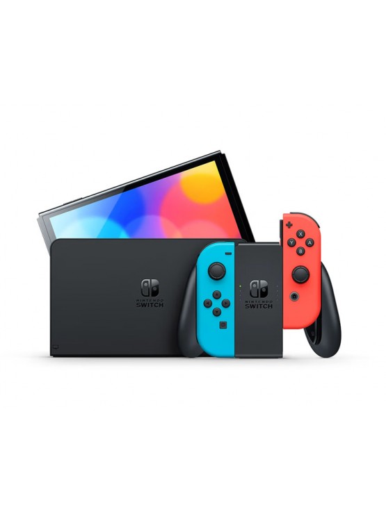 სათამაშო კონსოლი: Nintendo Switch OLED - Neon Red & Blue