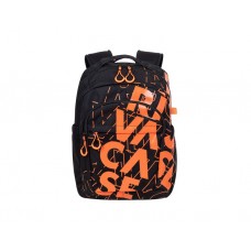 ნოუთბუქის ჩანთა: RIVACASE 5430 15.6" Urban Backpack Black/Orange