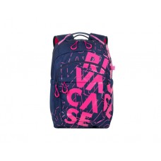 ნოუთბუქის ჩანთა: RIVACASE 5430 15.6" Urban Backpack Dark Blue/Pink