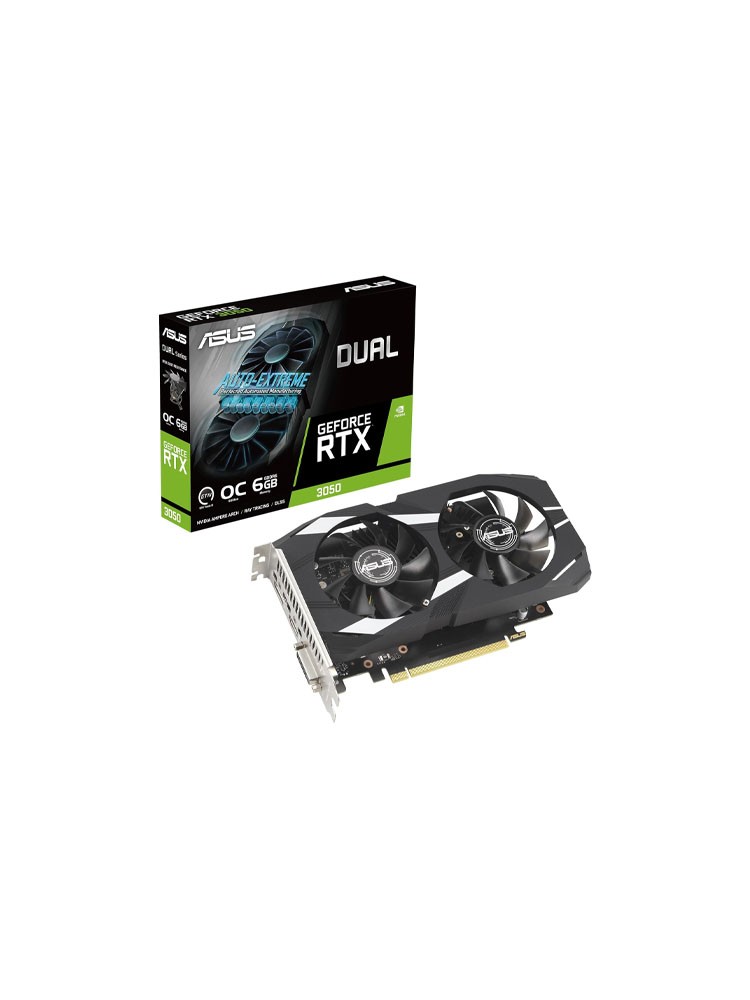 ვიდეო დაფა: ASUS Dual GeForce RTX3050 V2 OC Edition 6GB 96-bit GDDR6 - DUAL-RTX3050-O6G