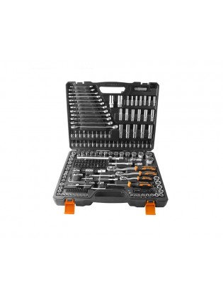 იარაღების ნაკრები: Wokin 155815 215Pcs Tool Set Black/Silver
