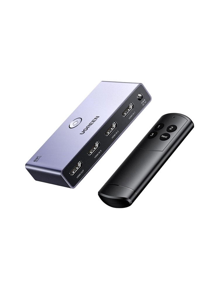 სვიჩი: UGREEN CM624 8k60hz HDMI 2.1 Switch Grey - 15604