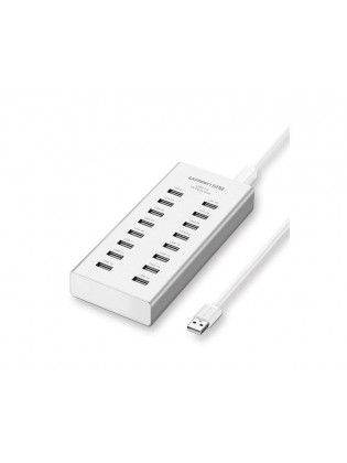 USB ჰაბი: UGREEN 20298 16 Port USB 2.0 Hub With 1m Cable White