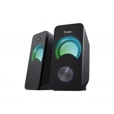 დინამიკი: Trust Arys Compact RGB LED 2.0 wired speaker Black - 23120